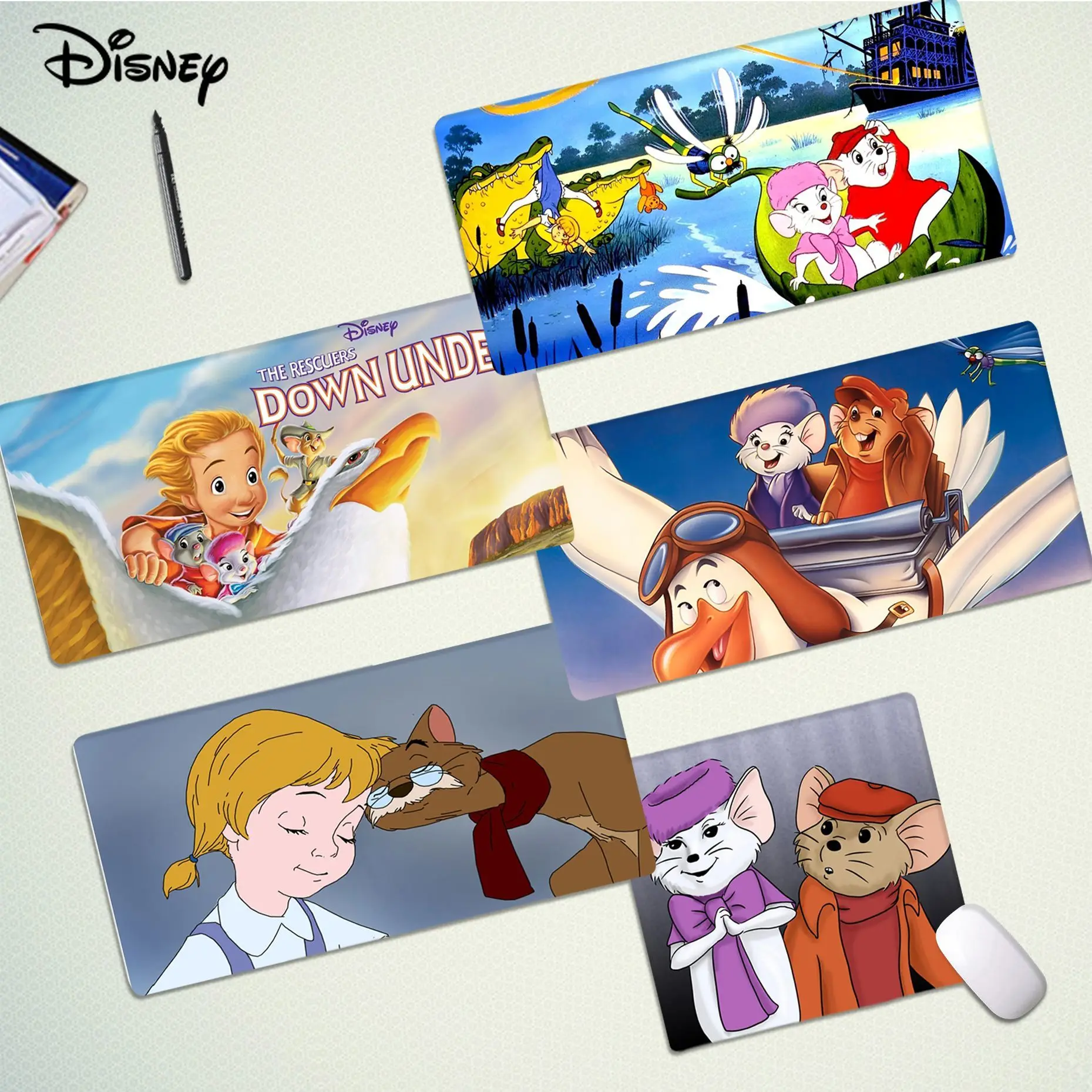 

Disney The Rescuers Down Under Mousepad In Stocked Laptop Gaming Mice Mousepad Size For Large Edge Locking Game Keyboard Pad