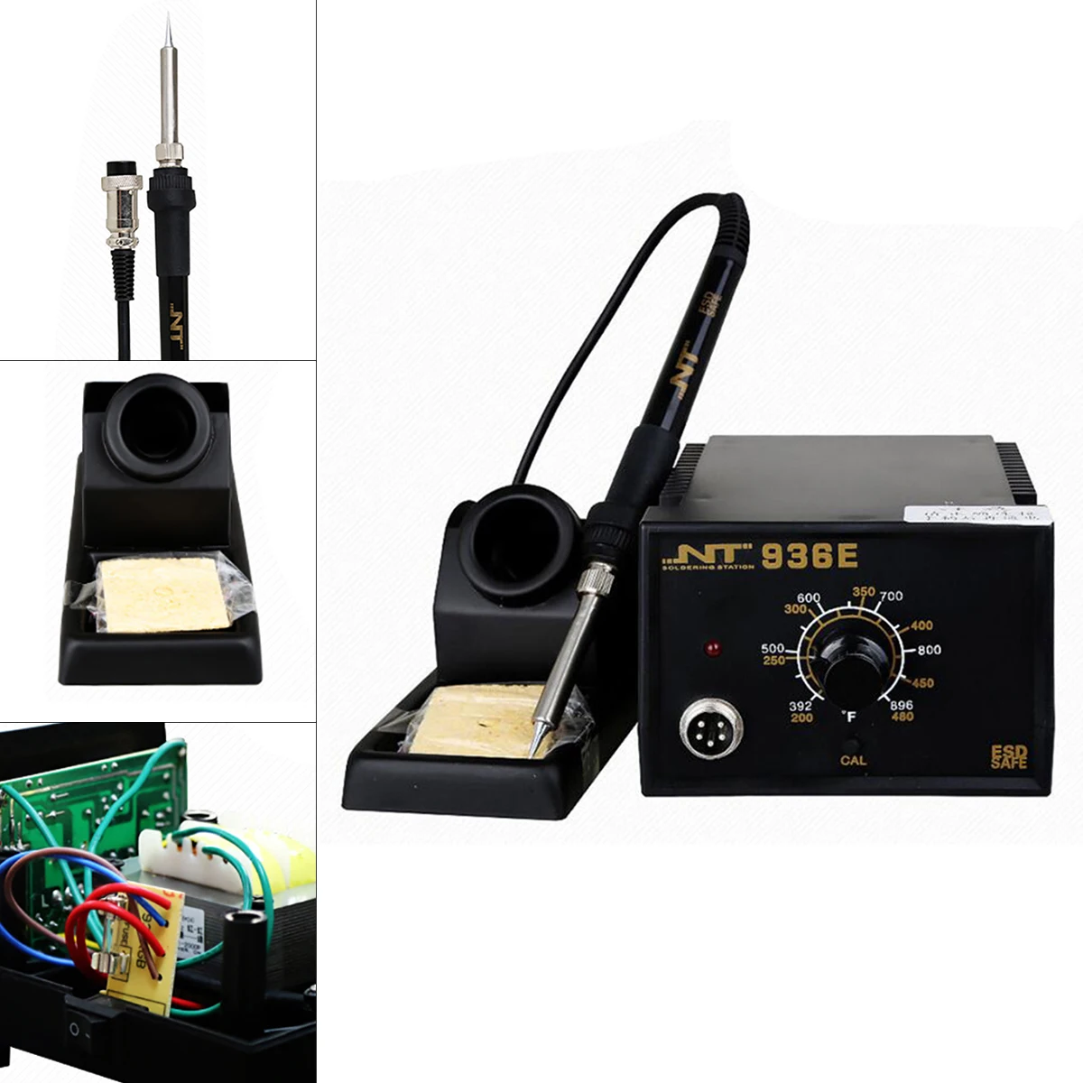 220V 60W Adjustable Constant Temperature Soldering Station with Soldering Iron and Iron Holder for Welding Electronic Good