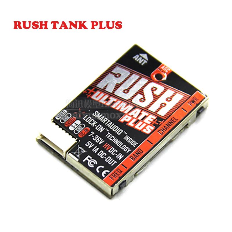 Видеотрансмиттер RUSH TANK PLUS VTX 5,8G 800 МВт 2-8S с микрофоном AGC