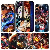 demon slayer anime phone case cover for apple iphone 11 12 13 pro max x xs 7 7 8 8 plus 6 5 se xr mini thin protection funda