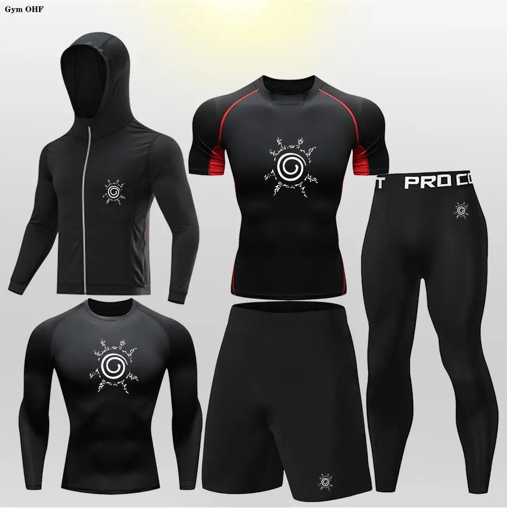 Детская спортивная одежда для фитнеса бега джиу-джитсу комплект тренировочных