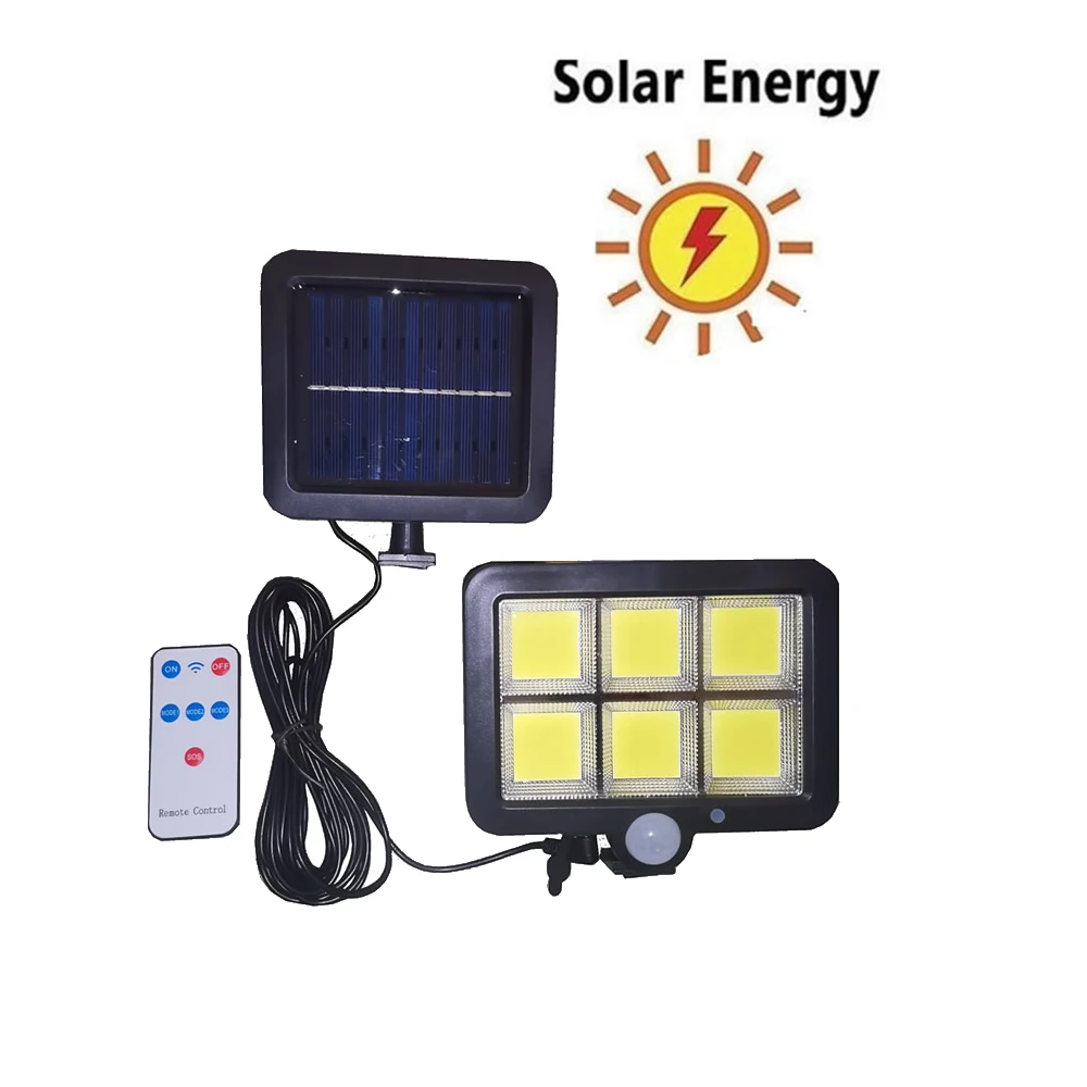 

120/100 LED PIR Motion Sensor Solar Light Waterproof Outdoors Energy Saving Street LED Lamp Yard Path Solar Garden Light 3 modes