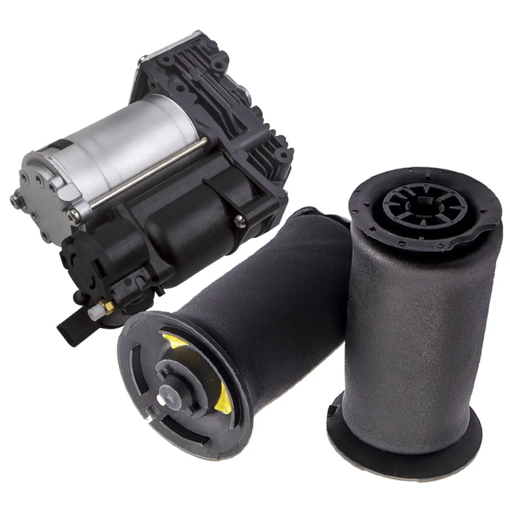 

2x Air Suspension Spring Bag & Air Compressor Pump for BMW 5 Series E61 03-10 37206792855