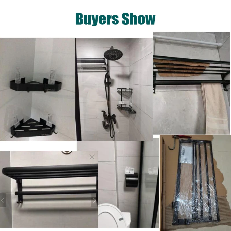 towel bar 40 60cm towel hanger bathroom shelf wall mount organizer hook home tripod storage rack bathroom accessories no glue free global shipping