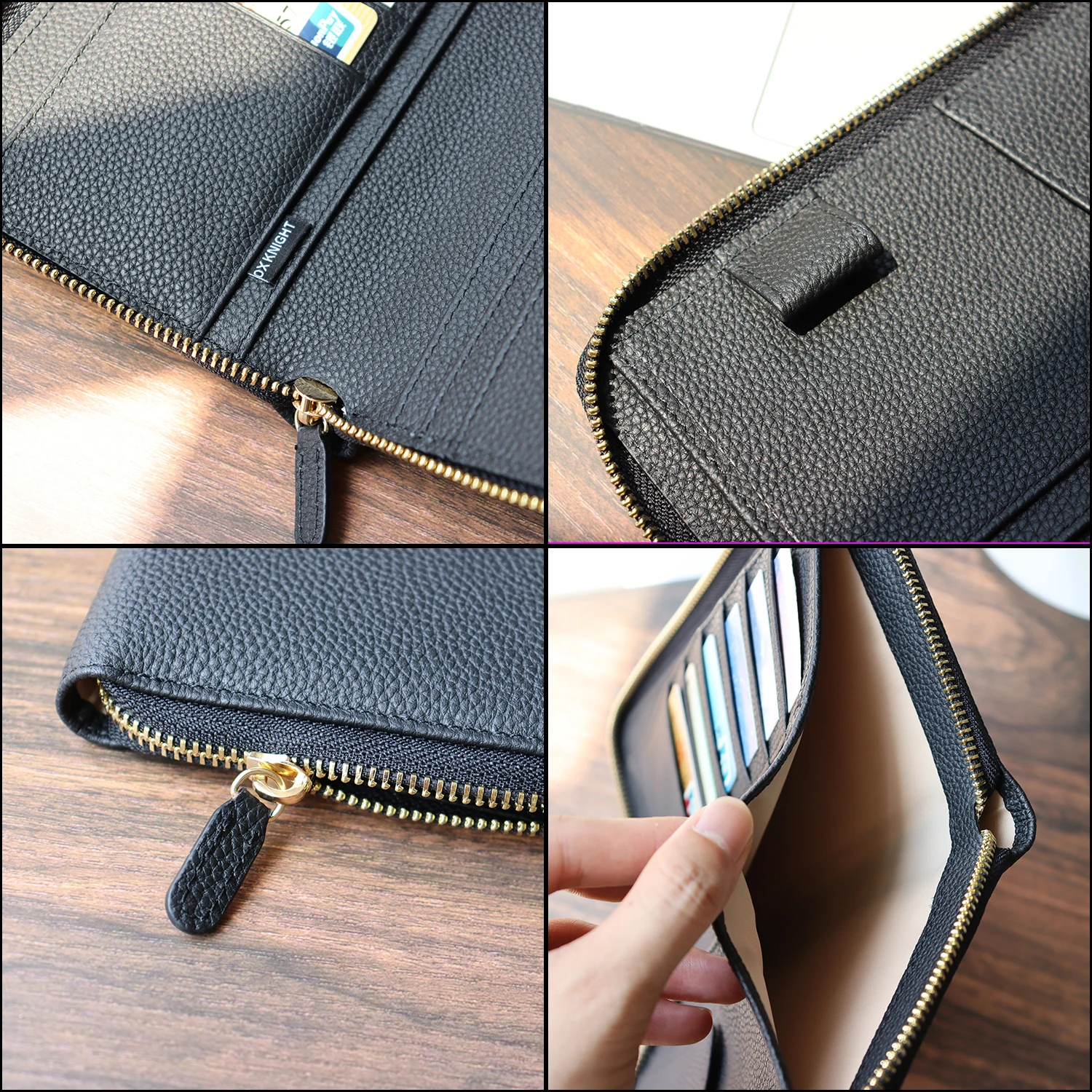 Kup Wół Rycerz Prawdziwej Skóry Zamek Organizator żwirowa Ziarna Skóry Wołowej Planowanie Budżetu Posiadacz Karty Wielofunkcyjne Agenda Dziennik Pamiętnik