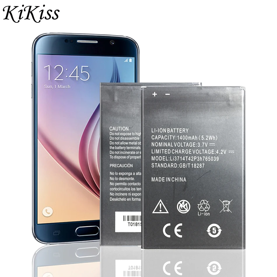 Аккумулятор Li3714T42P3h765039 1400 мАч для мобильного телефона ZTE Blade A3 T220 AF3 T221 A5 AF5