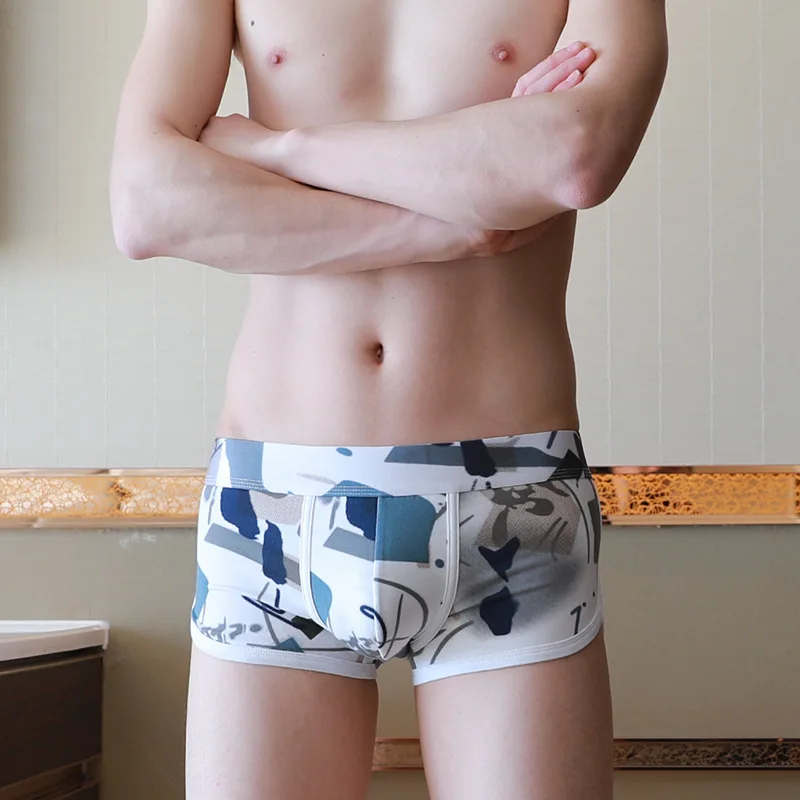 

Нижнее белье мужское из чистого хлопка, домашние штаны в полоску с принтом, штаны стрелы, мужские боксеры, шорты, боксеры