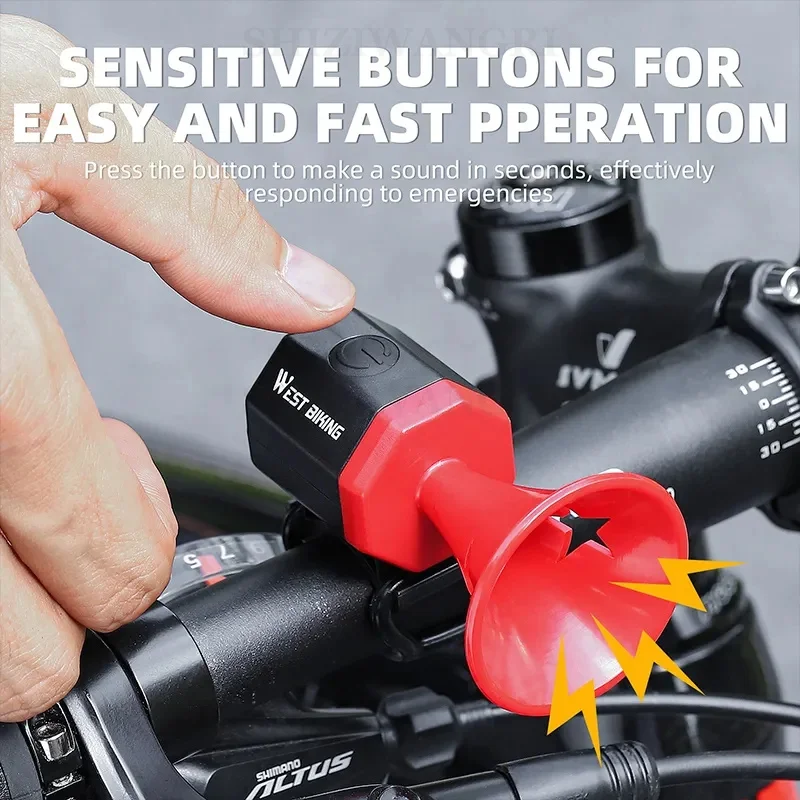 

Перезаряжаемый велосипедный звонок, велосипедный электрический звонок-погремушка для горного и шоссейного велосипеда, звуковой звонок для скутера, велосипедные аксессуары