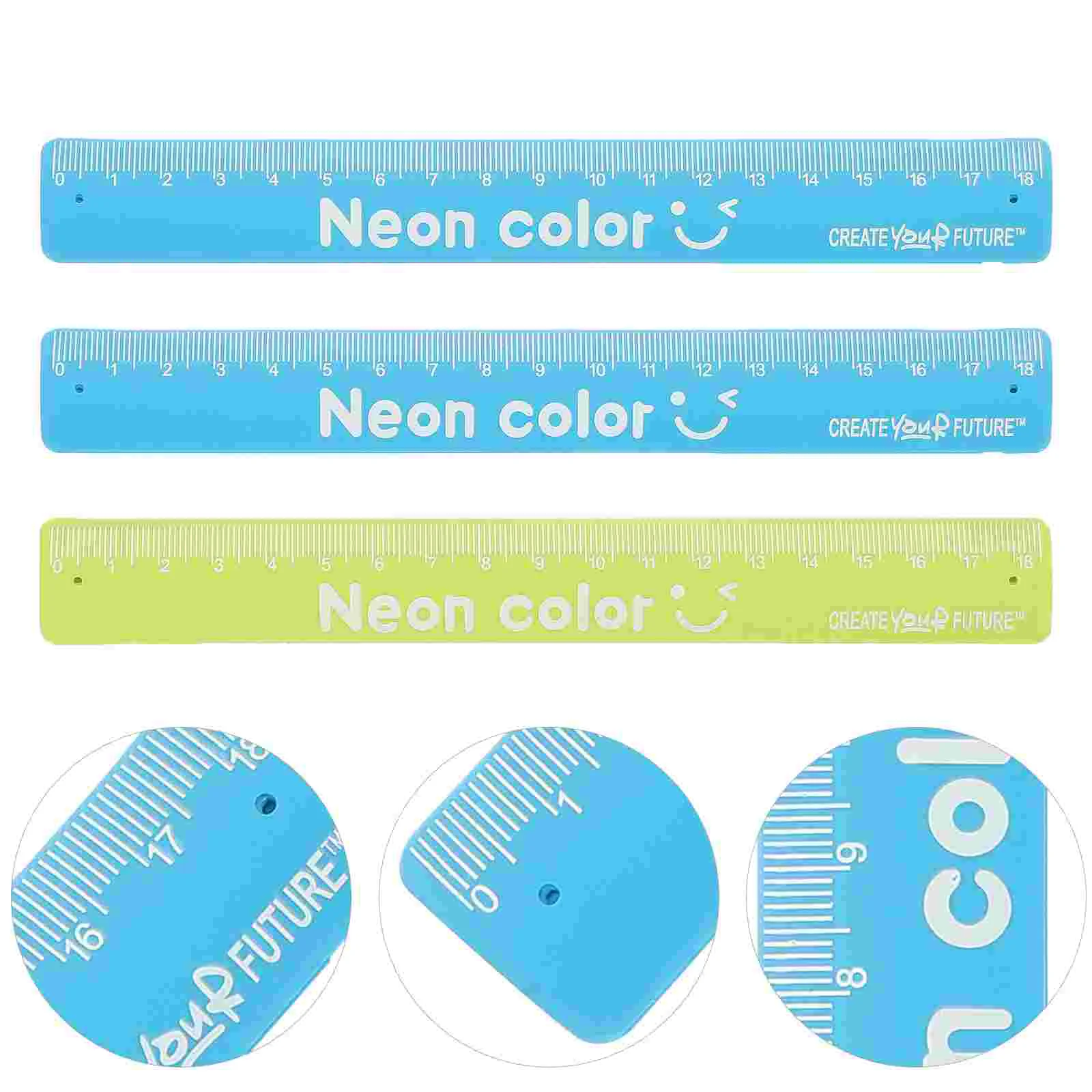 

3 Pcs Cartoon Clap Bracelet Silicone Patted Wristband Wristbands Ruler Pattern Student Strap