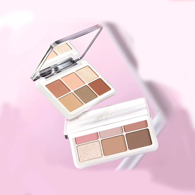 

Judydoll Highlighting Contour Blush Pink Cream Color Matte Six-Color Eyeshadow Palette