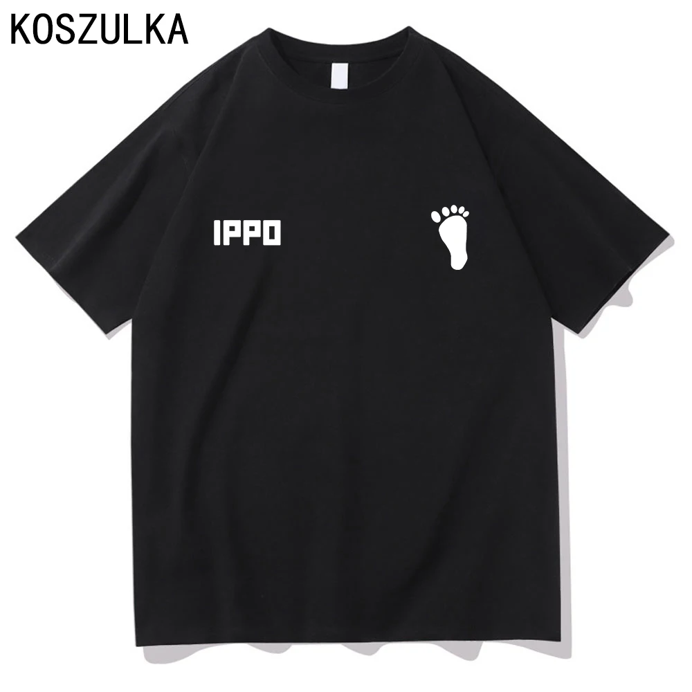 Футболка Hajime No Ippo Мужская хлопковая Модная рубашка Свитшот в стиле хип-хоп летняя