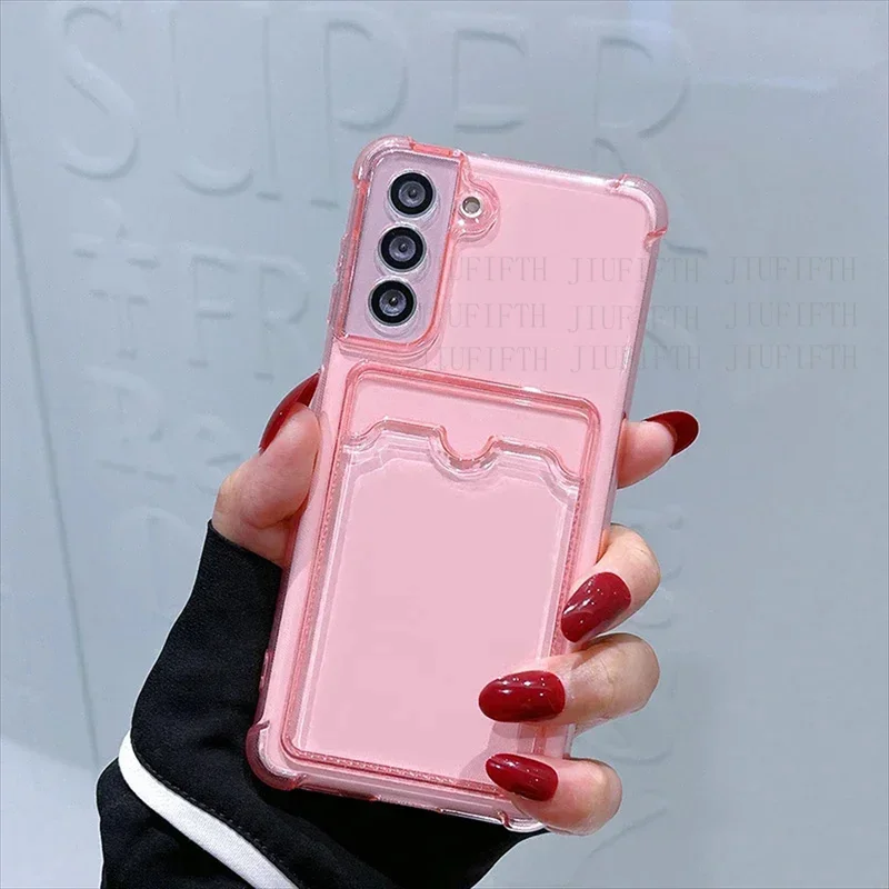 Чехол-кошелек для карточек Samsung Galaxy Note 10 Plus N971 N 976 981 986 20 A53 A52 A33 A32 Lite E A 22 13 12 Ultra Clear