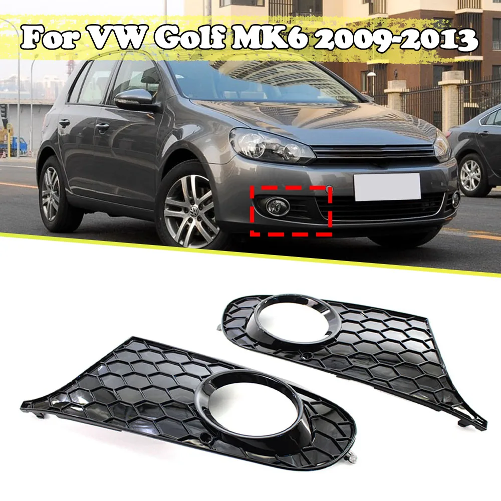 

Противотуманные фары для переднего бампера автомобиля, решетки для противотуманных фар, сетчатая сетка для Golf 6 VI MK6 2009 2010 2011 2012 5K0853665