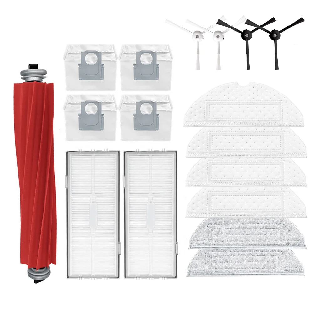 

For Roborock G10S/G10S PRO Robot Sweeper S7 MaxV Ultra Accessory Kit Main Brush Filter Dust Bag Wipes