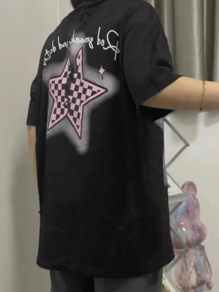 Футболка Мужская/женская оверсайз с коротким рукавом из 100% хлопка