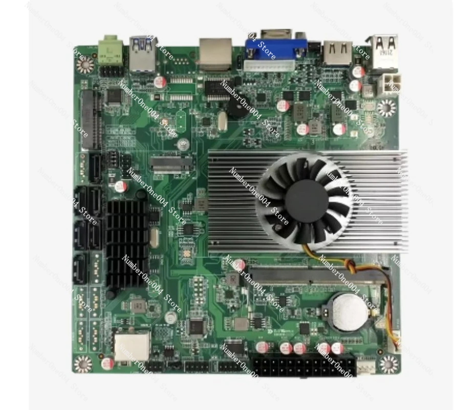 Фото Материнская плата Mini ITX NAS 11-го поколения N5095 Quad-Core, 12 портов SATA 3.0 для домашнего сервера и хранения данных №2
