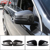 2pcs carbon fiber side rearview mirror cap cover trim for mercedes benz g class w463 ml w166 gl x166 gls x166 gle w166 gle c292
