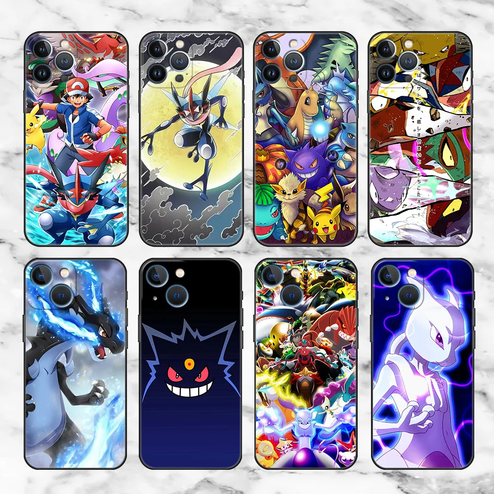 Hot Pokemon Game For Apple iPhone 13 Pro Max 11 12 Mini Soft Phone Case 7 8 Plus SE 2020 X XR XS 6 6S 5 5S Silicone Cover Fundas