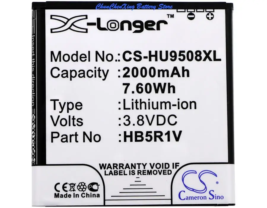 Высокое качество Cameron Sino 2000 мАч HB5R1V для Huawei HN3-U01 Honor 2 3 II Quad U9508