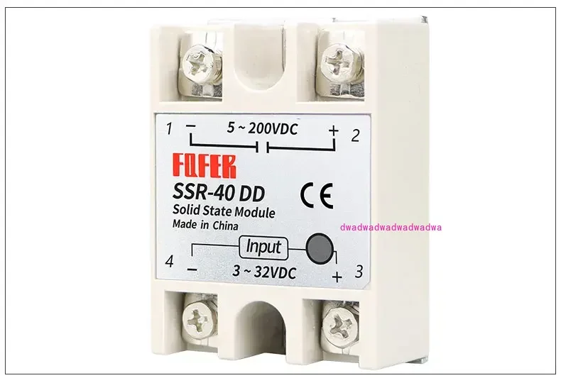 SSR-10DD SSR-25DD SSR-40DD SSR-100DD10A 25A 40A 100A Модуль твердотельного реле 3-32 В Вход постоянного