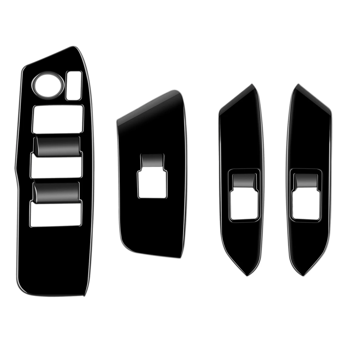 

RHD яркая черная панель для автомобильного стекла, кнопки подъема, крышка переключателя, отделка двери, подлокотник, панель для Sienta 2022 2023