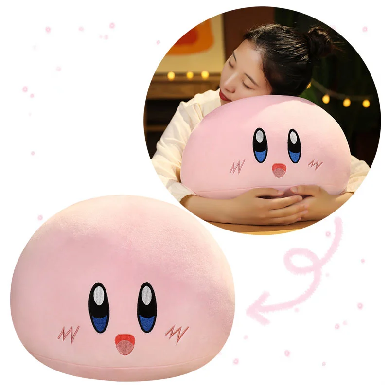 

30cm Anime Cute Stars Kirby Plush Dolls Round Pillow Kawaii Cartoon Plushie Soft Toys Cushion Nap Pillow Children Birthday Gifts
