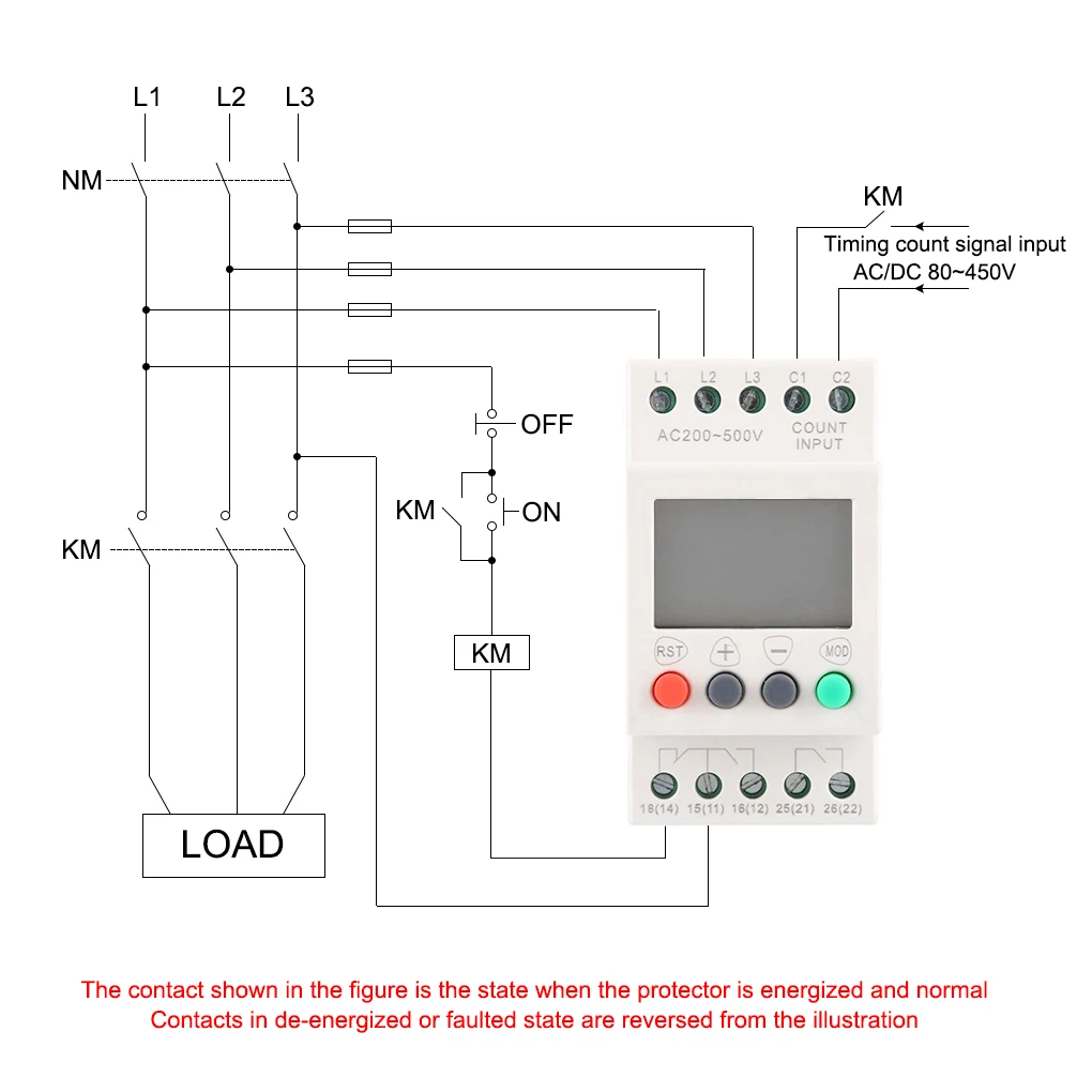 

Защита от перенапряжения реле защиты от потери фазы с цифровым дисплеем