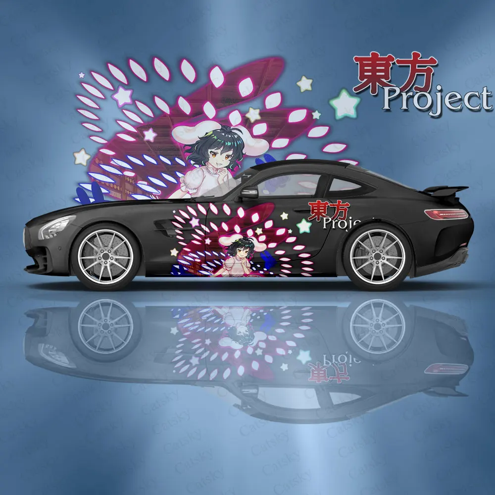 Tewi Inaba аниме Автомобильная наклейка цветок виниловые автомобильные наклейки