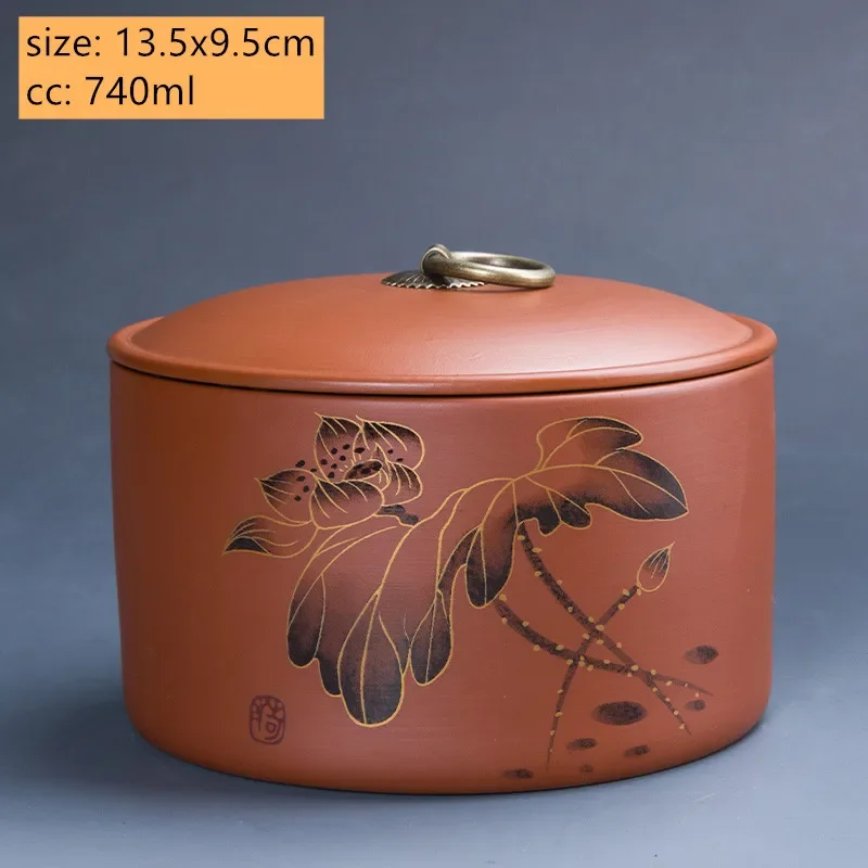 

Банки для чая JINGDE TEA SET CN Fujian, пурпурная глина