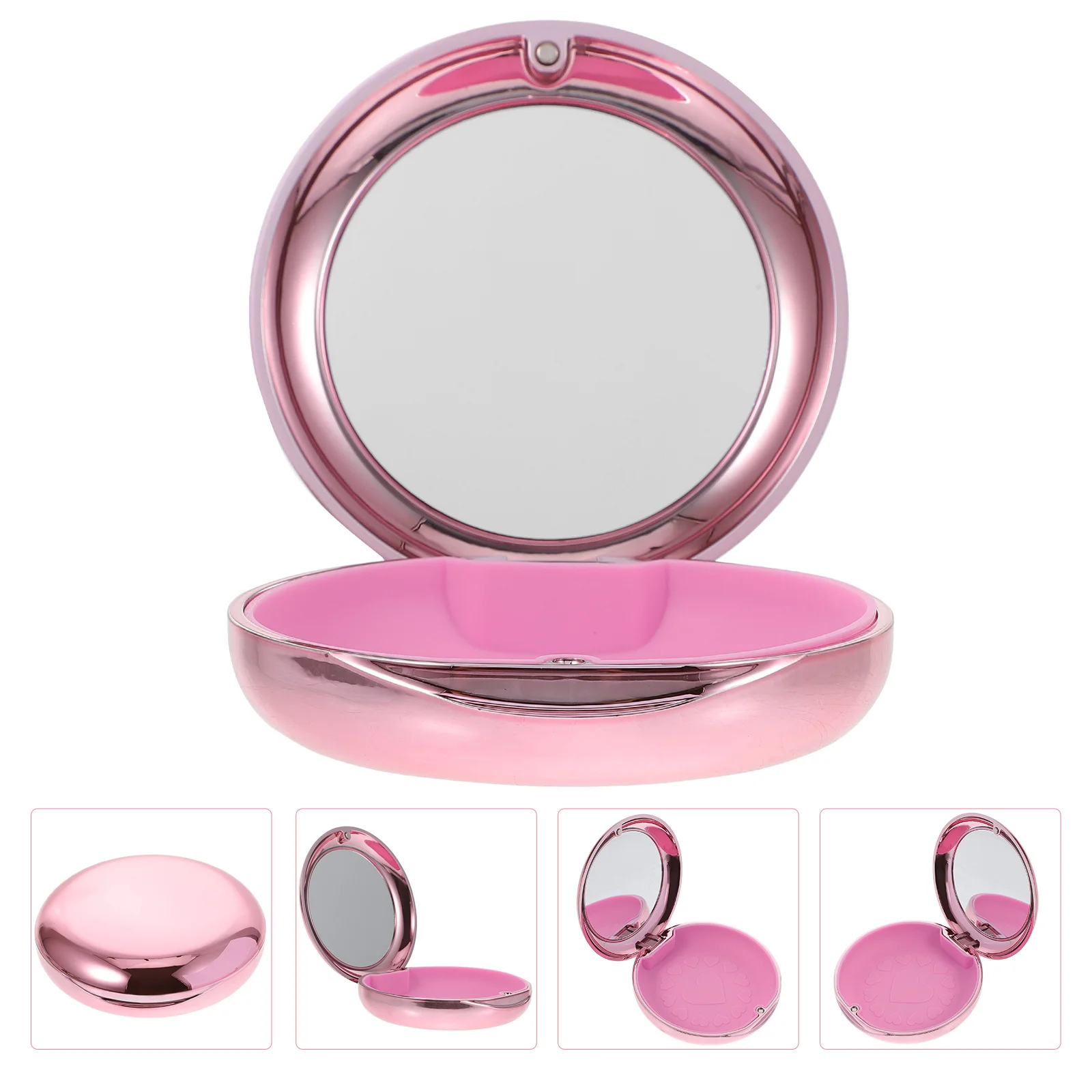 

Mirrored Braces Box Denture Guard Case Dental Retainer Fake Teeth Travel Accessories Men Mini Plastic Containers