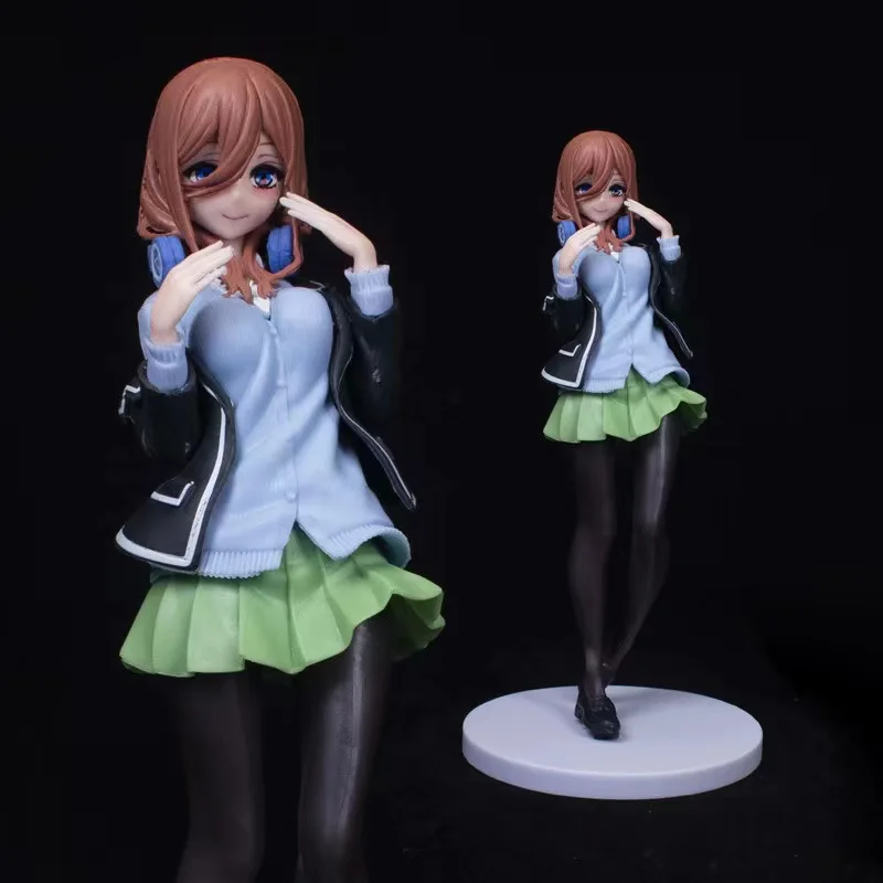 

Фигурка аниме Nakano Miku, кустикальная пятиконечная фигурка, коллекционная фигурка, подарок для друзей Uesugi Fuutarou Yotsuba, 20 см