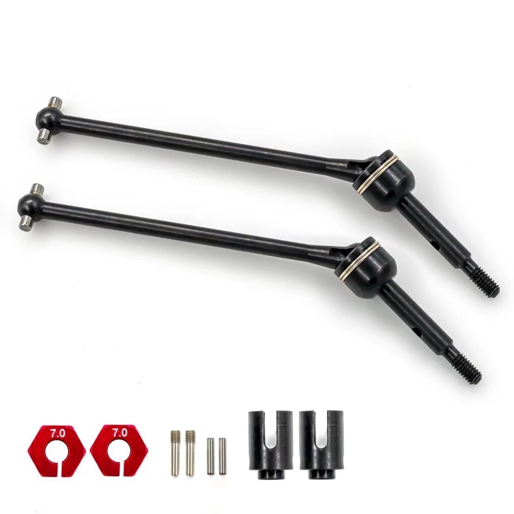 

4Pcs Steel Front and Rear Drive Shaft Driveshafts for 1/10 Traxxas Slash Rustler Stampede Hoss VXL 4X4 RC Car Parts