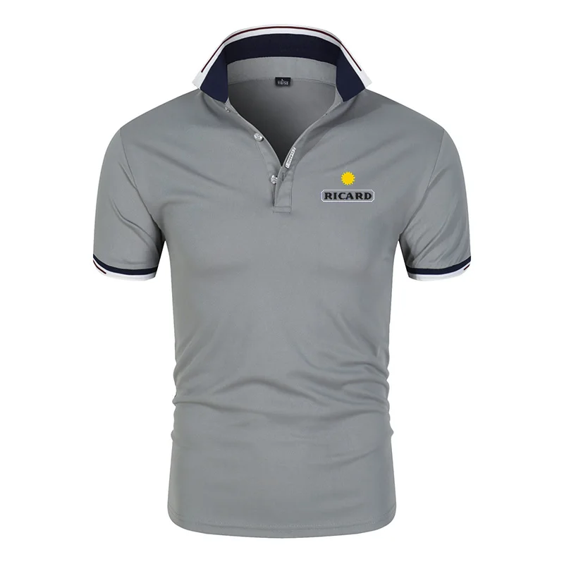 

Summer New Style Brand Fit Men's Casual Fashion Comfortable Breathable Polo Shirts Hot Selling Anti-pilling Short-Sleeve