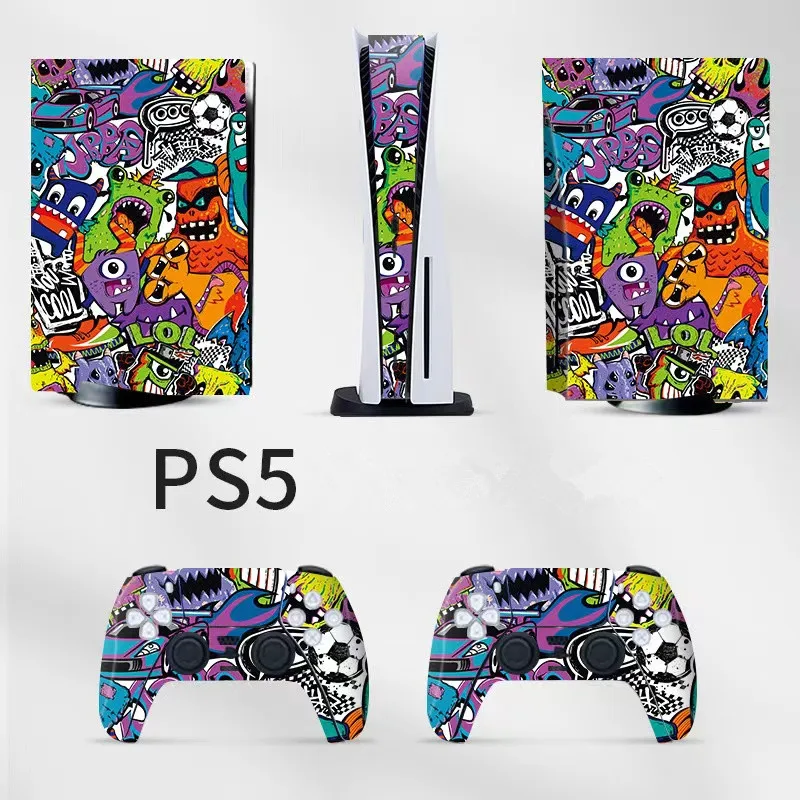 

Graffiti Vinyl Skin Sticker For PlayStation 5 Digital PS5 PlayStation5 PS 5 Game Console Game Handle Full Cover Protective Film