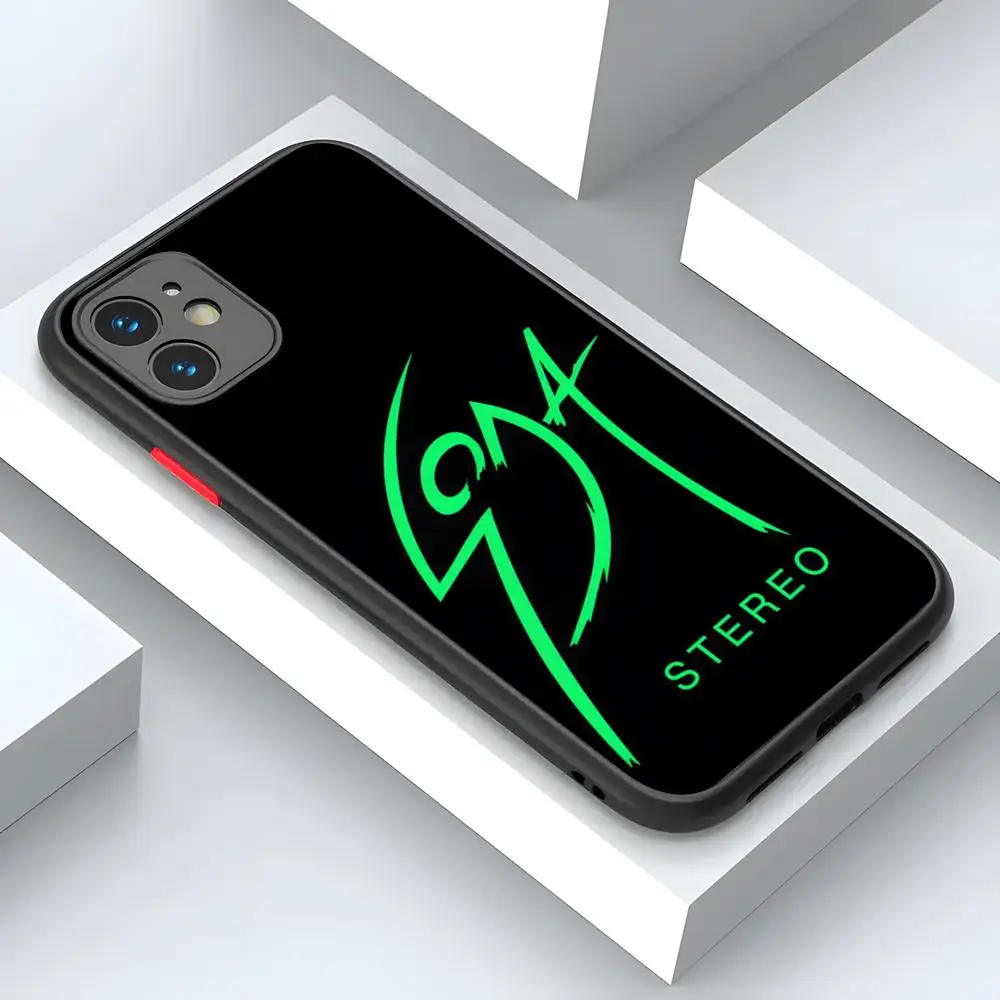 Чехол для телефона sodawstereo Band матовый чехол iPhone 15 16 14 12 13 11 Pro Max XR XS Mini X 7 8 Plus прямые