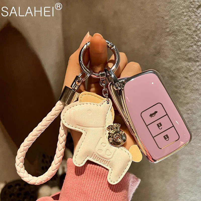 

TPU Car Key Case Cover Full Protection Shell Keychain For Lexus RX ES NX ISGX LX LS 200 260 300 350 RX350 ES300 Car Accessories