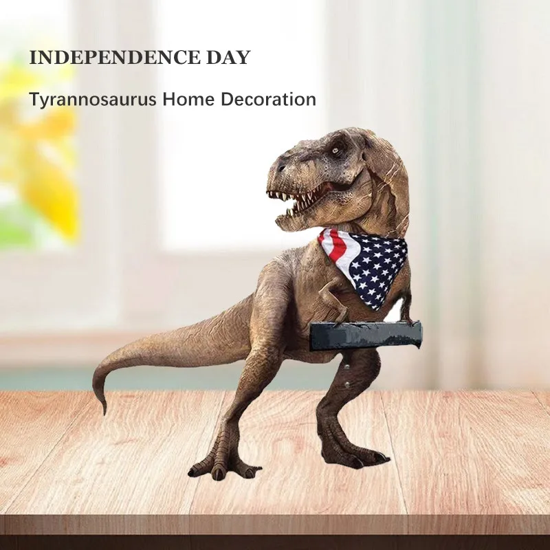 

Household Decoration Metal Crafts Gardening Supplies Home Decor Animals Metal Tyrannosaurus Yard Art Statues Sign Sculptures