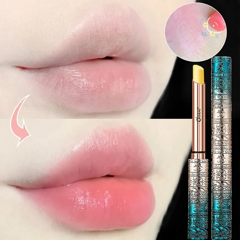 

Peach Color Changing Colors Lipstick Lip Balm Moisturizing Lipstick Lasting Nutritious Lip Balm Improve Lip Dead Skin Lip Care