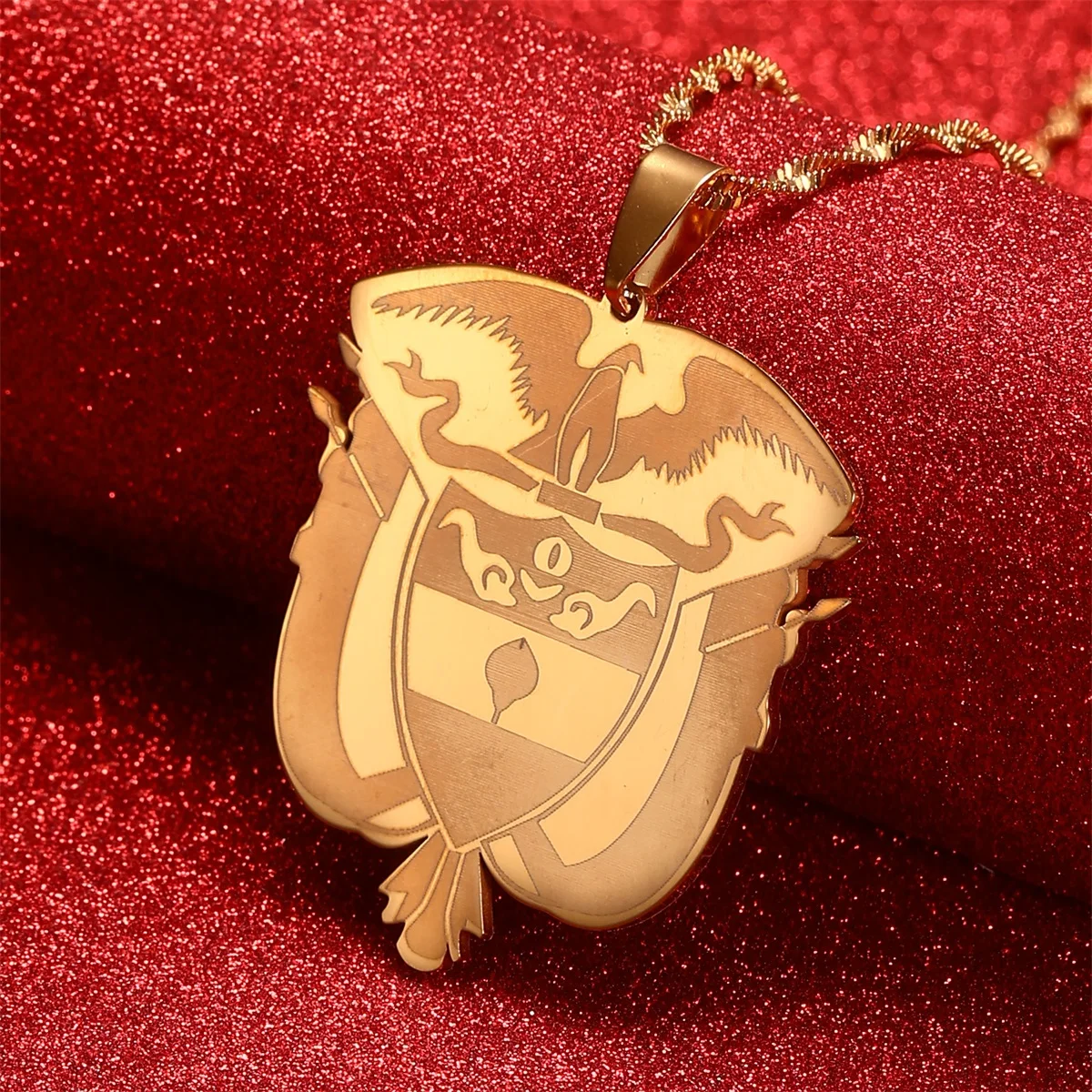 Подвеска Колумбия цепочка с водяными волнами для женщин и девушек ювелирные