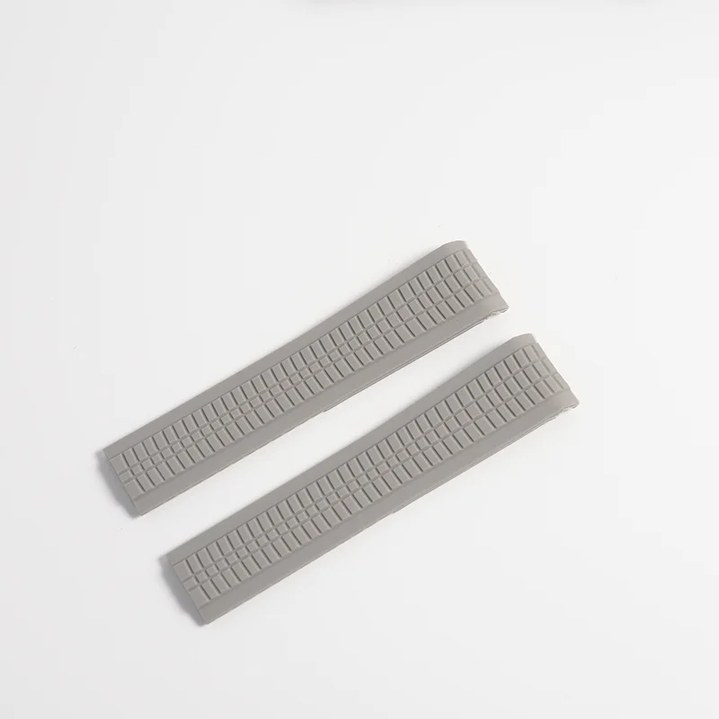 21mm For Patek Philippe Aquanaut Watch Silicone Rubber Strap Band Red Clasp