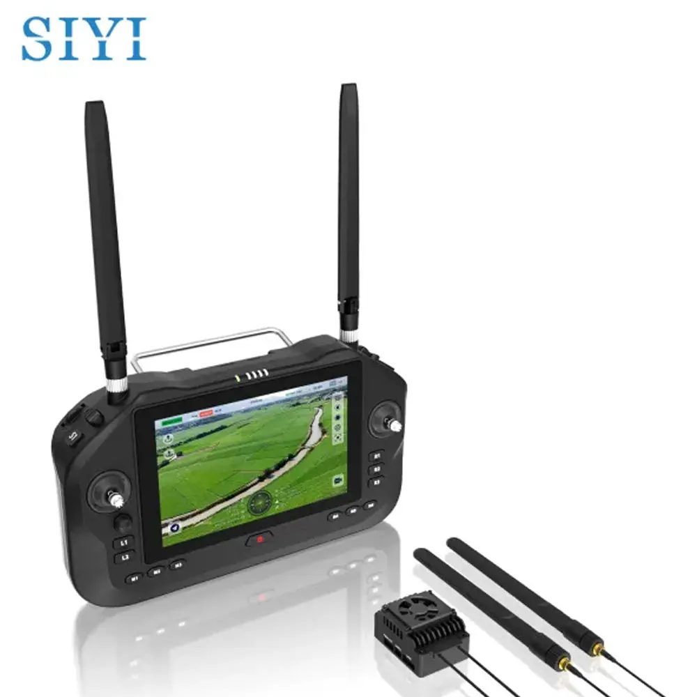 SIYI UniRC 7/7 Pro Двухчастотная портативная заземляющая станция 7 дюймов 1080P Диапазон 40