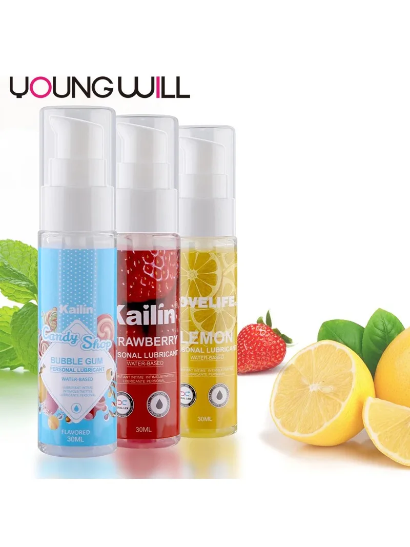 Съедобный лубрикант с клубничным ароматом для анального вагинального орального