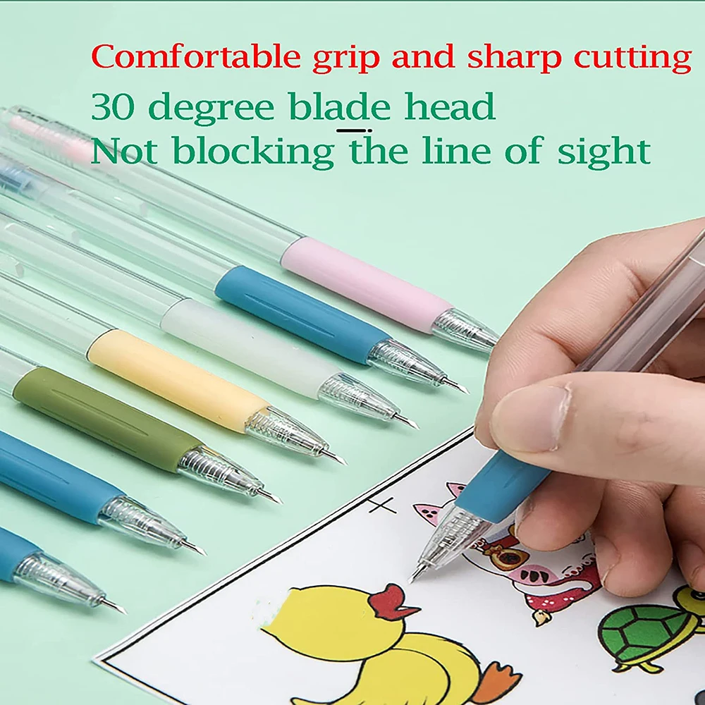 6/1 шт. нож ручка режущие инструменты точный резак для бумаги ручки безопасный