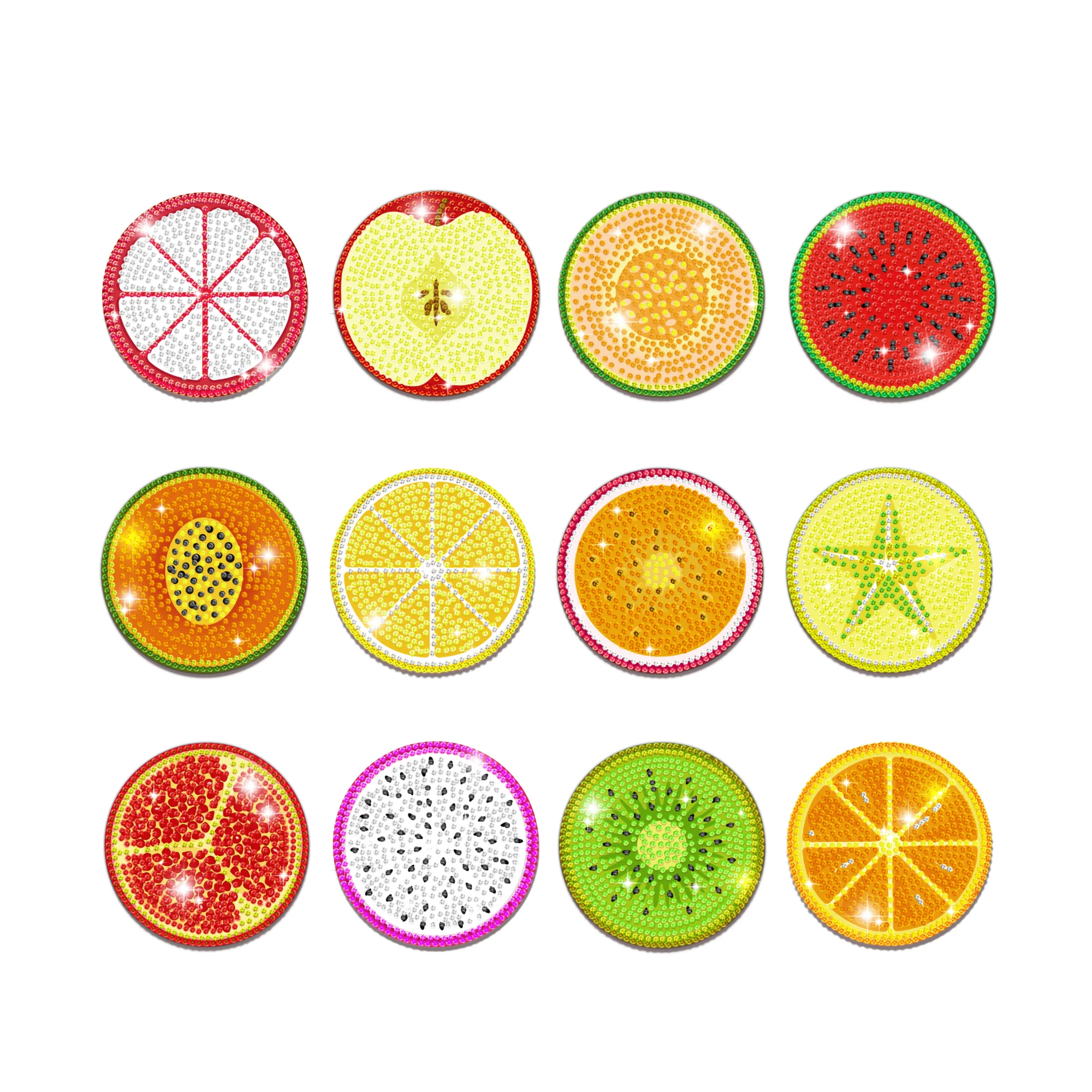 

Набор для алмазной вышивки «фрукты» с держателем