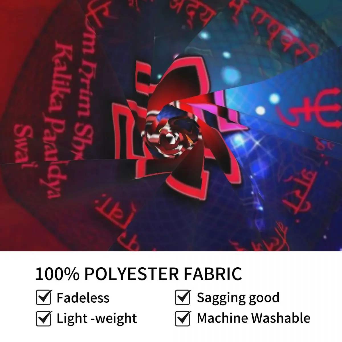 Кали Янтра с великой пятинадцатью слогастым гобеленом мантрой ковер настенный