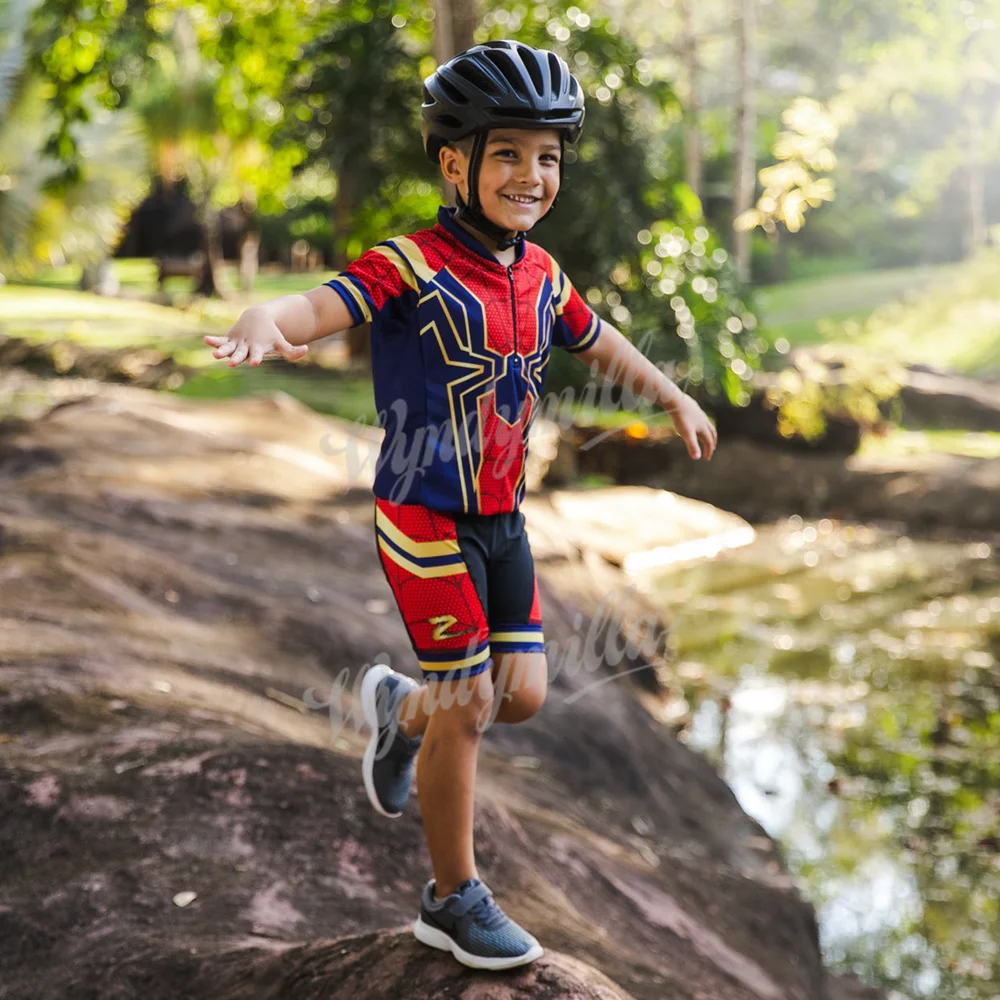 

Children's Jersey Shorts Set Summer Short Sleeve Quick Dry Bicycle MTB Suit Child Cycling Race Breathable Clothing