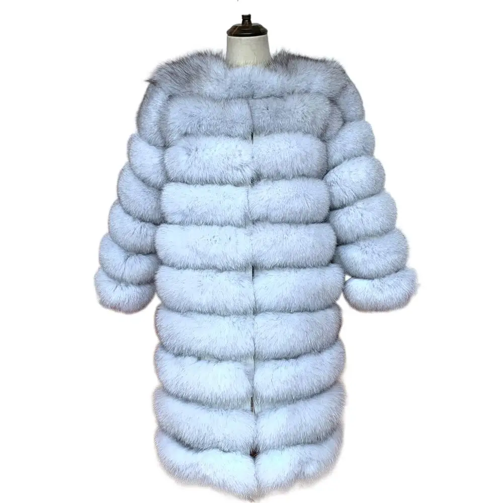 Winter Real Fox Fur Fur Coat Women Natural Real Fur Jackets Vest Fashion Temperament Thermal Outerwear For Women All-matching