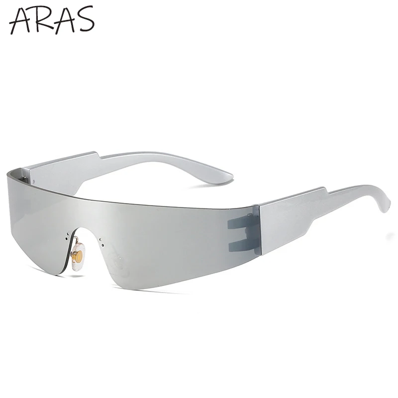 

Rimless Sunglasses Women 2022 Fashion Punk Sports Sun Glasses for Men One Piece Frameless Colorful Eyewear Mirror Shades Uv400