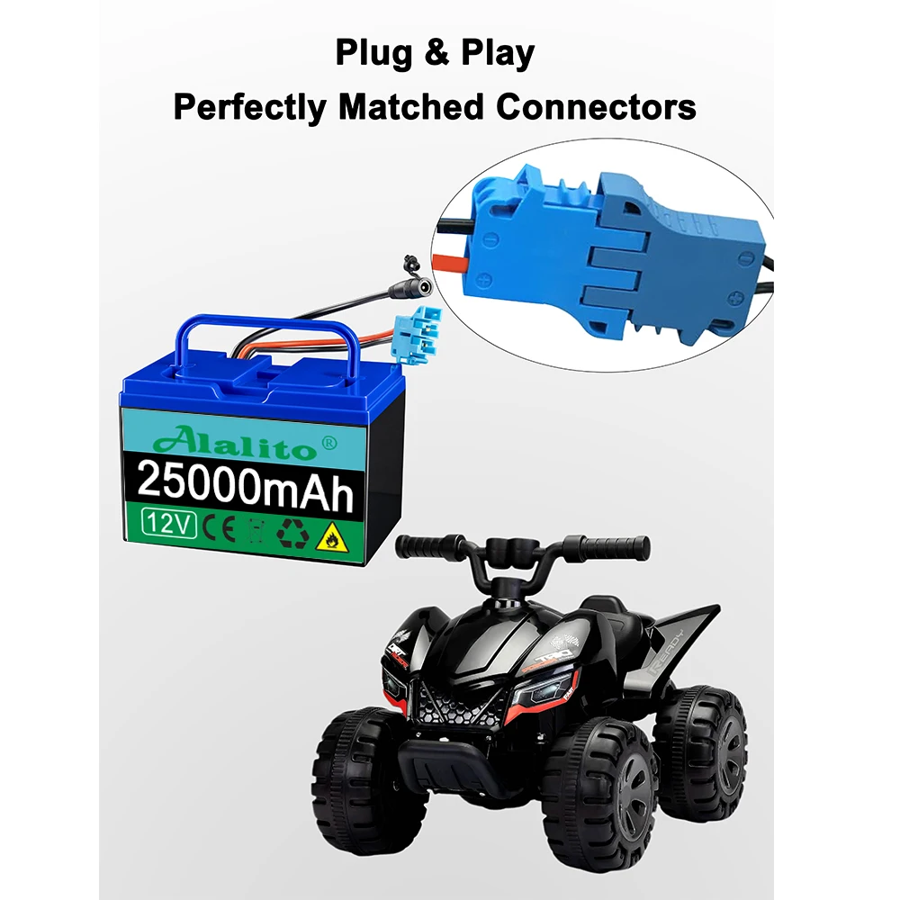 Фото Аккумулятор 12В 25Ач для детских электромобилей, машинок и Power Wheels, замена для Peg-Perego Tractor и John Deere Gator XUV №3