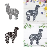 hollow little sheep metal cutting dies for diy scrapbooking craft paper cards making template 2022 new 6981mm